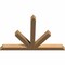 Ekena Millwork Saratoga Timber Gable Bracket, Western Red Cedar, 84"W x 56"H x 5 1/2"D x 5 1/2"F, 16/12 Pitch GBW084X56X0606SAR00SWR - alternate 5